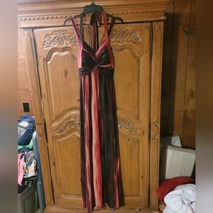 Maurices Pink Spaghetti Strap Maxi Dress